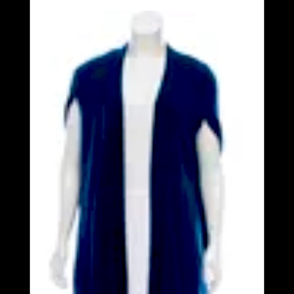 Slate Diane von Furstenberg Takala wool knit vest large